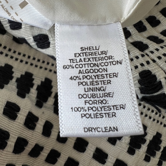 LOFT bohemian pencil skirt off-white and black size 2P - Picture 3 of 9